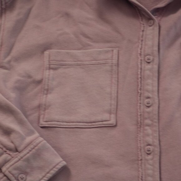 Aerie Lavender Button-Up Shirt - Picture 3 of 6